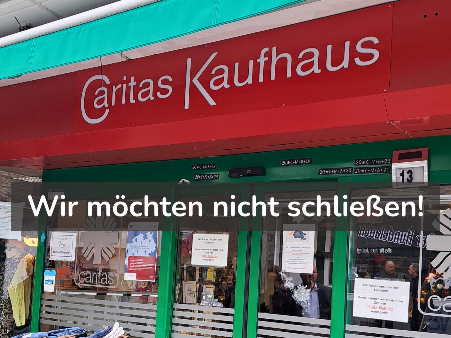 Wir möchten nicht schließen! (2)